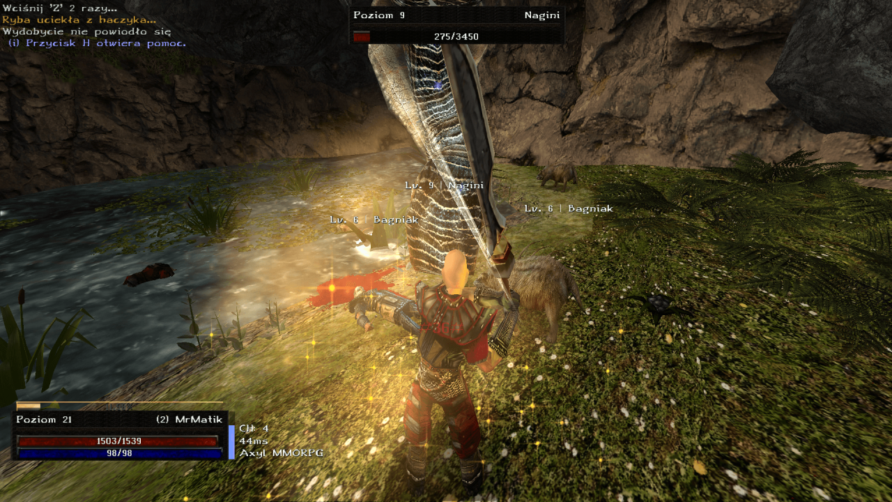 Gothic Online serwer MMORPG Axyl walka z bossem