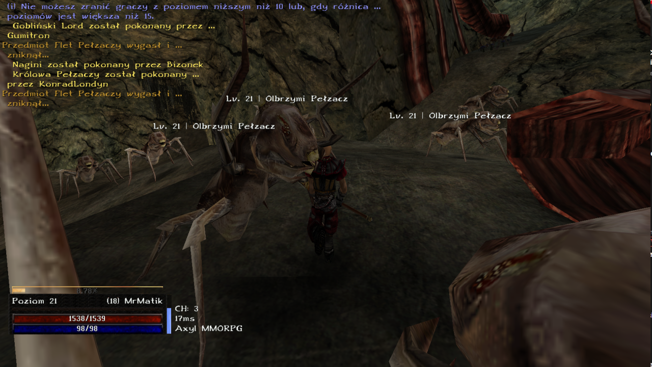 Dungeon na dobrym serwerze MMORPG Axyl w gothic multiplayer